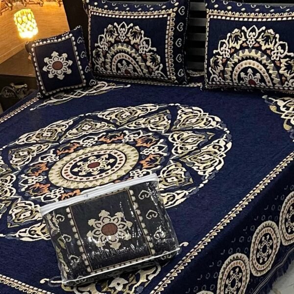 Velvet Jacquard Bedsheet Set