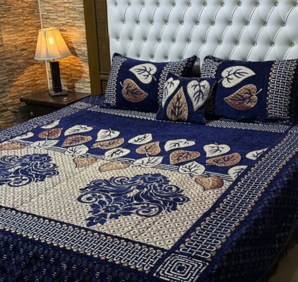 Velvet Jacquard Bedsheet Set