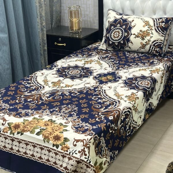 Crystal Cotton Single Bedsheets Set