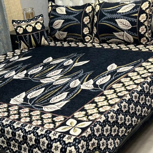Velvet Jacquard Bedsheet Set