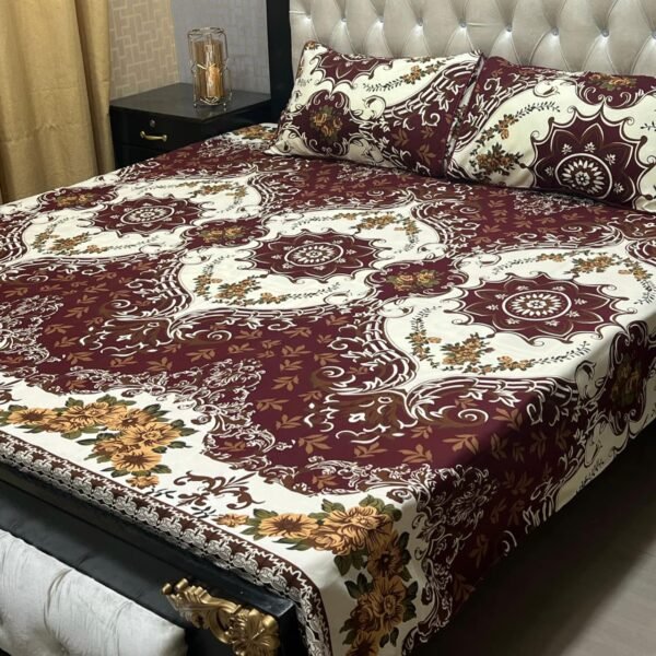 Crystal Cotton Double Bedsheets