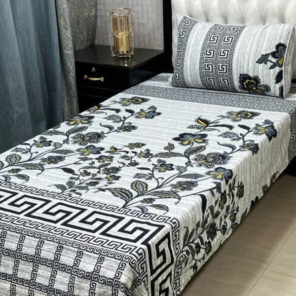 Crystal Cotton Single Bedsheets Set