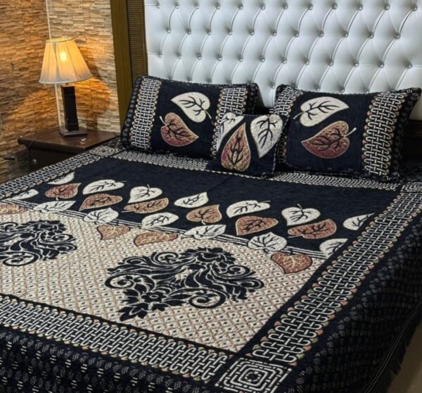 Velvet Jacquard Bedsheet Set