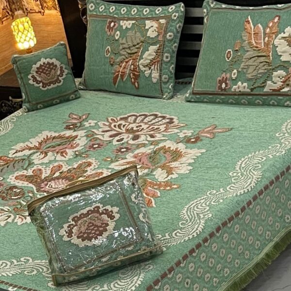 Velvet Jacquard Bedsheet Set