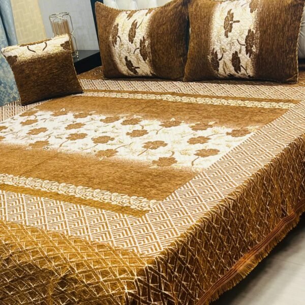 Velvet Jacquard Bedsheet Set