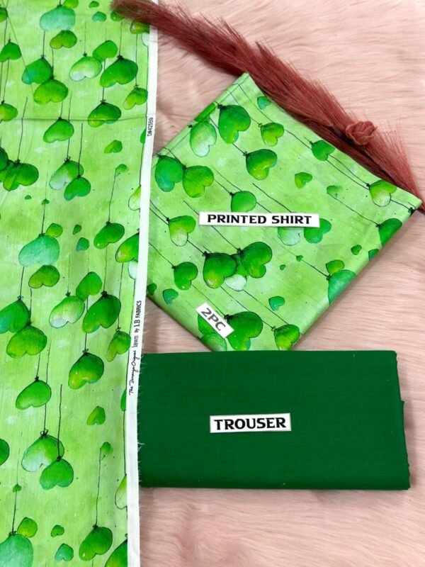 BONANZA IB Lawn all over 2pc Suit with Plain Trouser