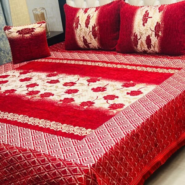 Velvet Jacquard Bedsheet Set