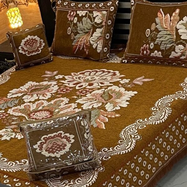 Velvet Jacquard Bedsheet Set