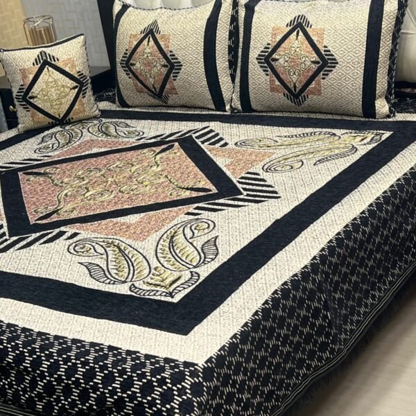 Velvet Jacquard Bedsheet Set