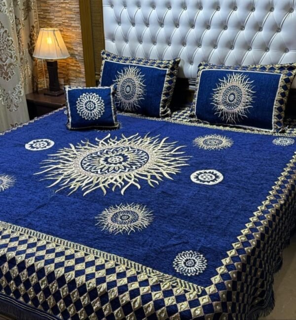 Velvet Jacquard Bedsheet Set