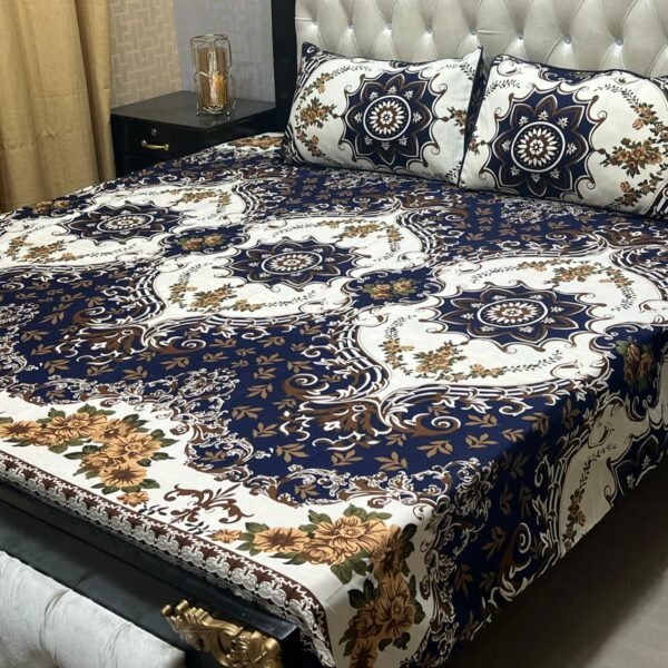 Crystal Cotton Double Bedsheets